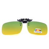 jf Polarized Clip Sunglasses Myopia Glasses Clip Driver Fishing Outdoor Cycling Night Vision Myopia Clip-on Sun Shading Eyeglasses