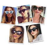 jf Fashion Vintage Cat Eye Sunglasses Women Luxury Brand Designer Black Glasses Sun Glasses For Female UV400 Eyewear Shades