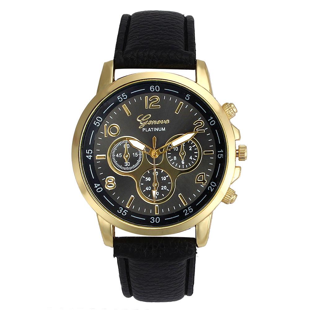 Reloj Pulsera Hombre Caballero Elegante Cuero Cuarzo