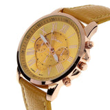 Nuevo Reloj Pulsera Elegante Negro Oro Cuarzo Unisex Hombre Caballero Mujer Dama