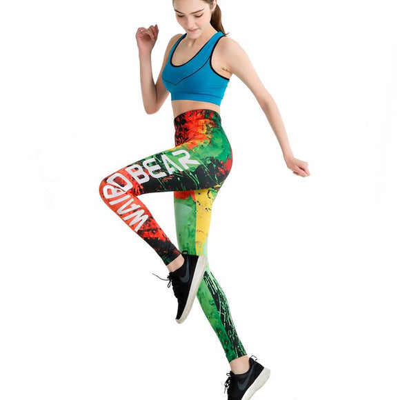 Leggins Calzas Mujer Chica print 3d Ocasional Divertidos Fitness  IN-KEBG Originales