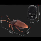 Simulación Infrarrojos RC control remoto Espeluznante Insectos Cucaracha Juguete Regalo Niños Adultos