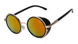 Gafas de sol Hombres Anteojos de Sol Retro Vintage de metal Redondo Gafas de Diseñador UV400