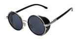 Gafas de sol Hombres Anteojos de Sol Retro Vintage de metal Redondo Gafas de Diseñador UV400