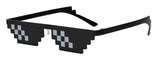 Lentes de Sol Pixel únicas hombres Cool 8 bits Pixel Almohadillas de nariz Antejos Gafas