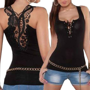 Musculosa Encaje Mujer Dama Sexy Verano