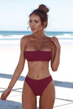 Traje de Baño Bikini Strapless Mujer Dama Playa Verano