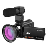 Andoer 4K 1080P 48MP WiFi Digital Video Camara