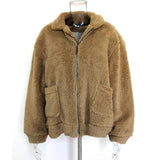 Vangull Faux Fur Warm Winter Coat Plus Size S-2XL Women Fashion Fluffy Shaggy Cardigan Bomber Jacket Lady Coats Zipper Outwear