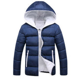 Men Boys Winter Warm Hooded Thick Padded Jacket Zipper Slim Outwear Coat - Free + Shipping
