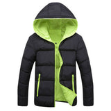 Men Boys Winter Warm Hooded Thick Padded Jacket Zipper Slim Outwear Coat - Free + Shipping